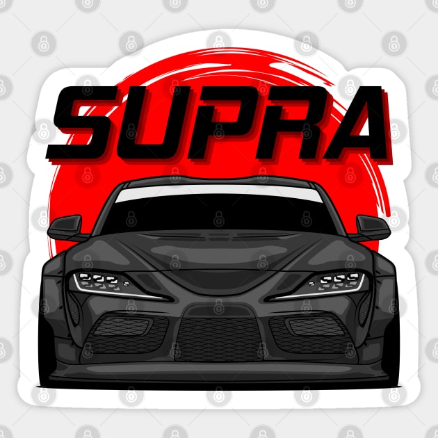 Black Supra MK V Sticker by GoldenTuners